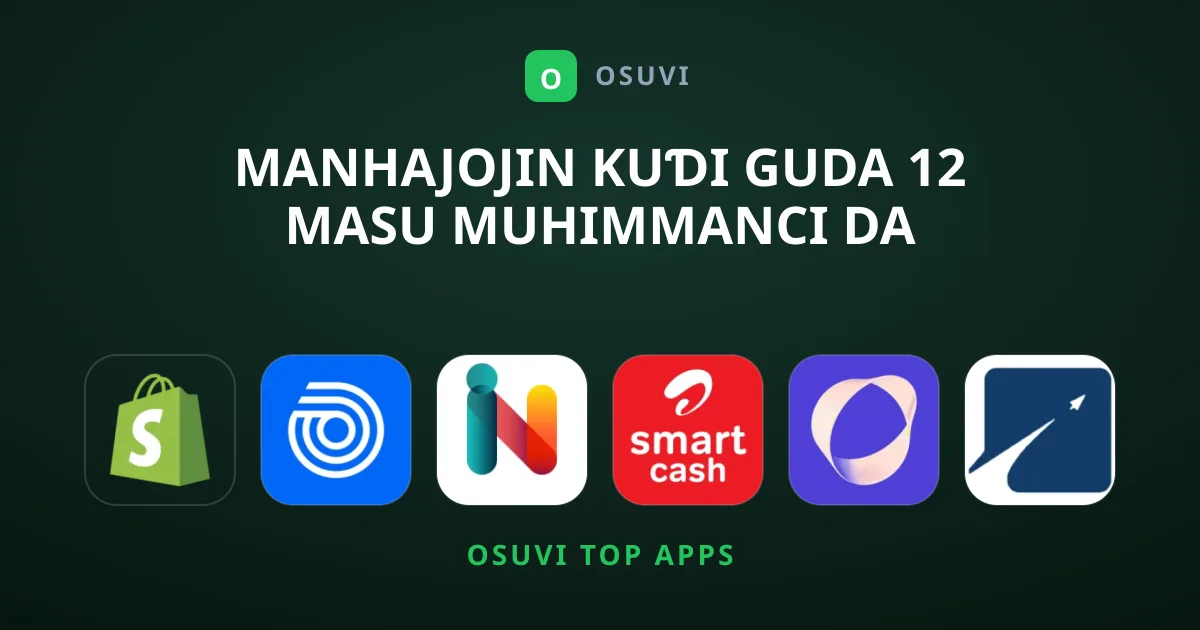 Manhajojin Kuɗi Guda 12 Masu Muhimmanci Da Yakamata Ku Sauke